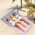 thumbnail image 3 of SIYTUAU Microfiber Beach Blanket Double Sided Large Rectangular 200X140 Cm Quick Dry Sand Free Mat For Travel Pool, 3 of 6