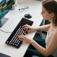 thumbnail image 5 of Keyboard Stickers for Laptops, Large Print Key Overlays, Durable Non-Slip Protection and High Visibility Replacement Decals 2PCS, 5 of 8