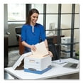 thumbnail image 3 of Bankers Box 0063101 PRESTO 13 in. x 25.38 in. x 10.5 in. Heavy-Duty Letter Files Storage Boxes - White/Blue (12/Carton), 3 of 6