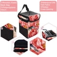 thumbnail image 2 of Peony Foldable Car Trash Can with Lid, Leak-Proof, and Hanging Storage Bag - Trash Can for Car and Car Trash Bin, 2 of 6