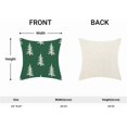 thumbnail image 5 of Christmas Pillow Covers 20x20 Inch Set of 2 Sage Green Cream Christmas Tree Decor Throw Pillows Winter Xmas Holiday Outdoor Cushion Cases for Couch Bed Decorations, 5 of 6