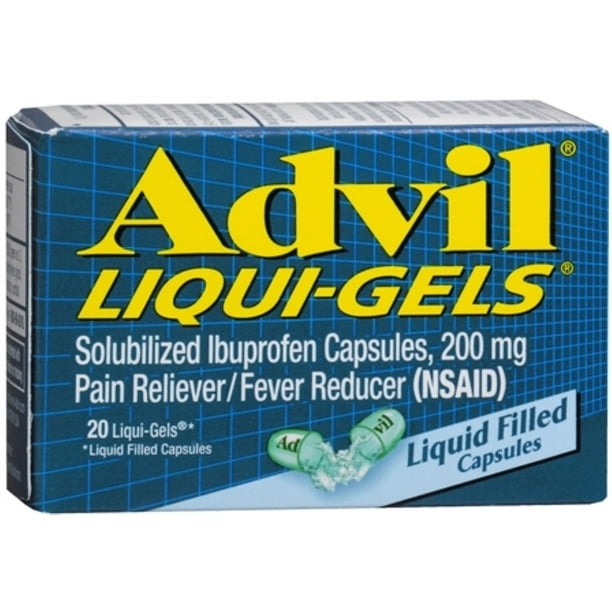 Advil 200 mg LiquiGels 20 ea (Pack of 3)