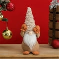 thumbnail image 1 of Adornos navideños, muñecos decorativos, adornos navideños, anciano sin rostro levanta su mano muñeca, decoraciones de ventanas caqui Wmkox8yii fhajkh2883, 1 of 5