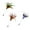 3PCS, variant on 3PCS Cat Wand Toys, Interactive Cat Teaser Wand Cat Paper Spiral Colorful Feather Stick Cat Funny Toy Teaser Sticks Tease Pet Toys for Cat and Kitten