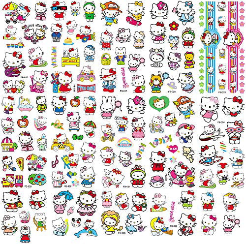 HELLO KITTY ~ FASHION TATTOOS & STICKERS 1 PACK