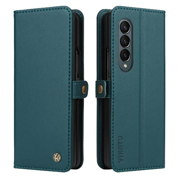Funda para Samsung Galaxy Z FOLD 4 Estuche de Cuero PU Tipo Cartera con Ranuras para Tarjetas y Cierre Magnético