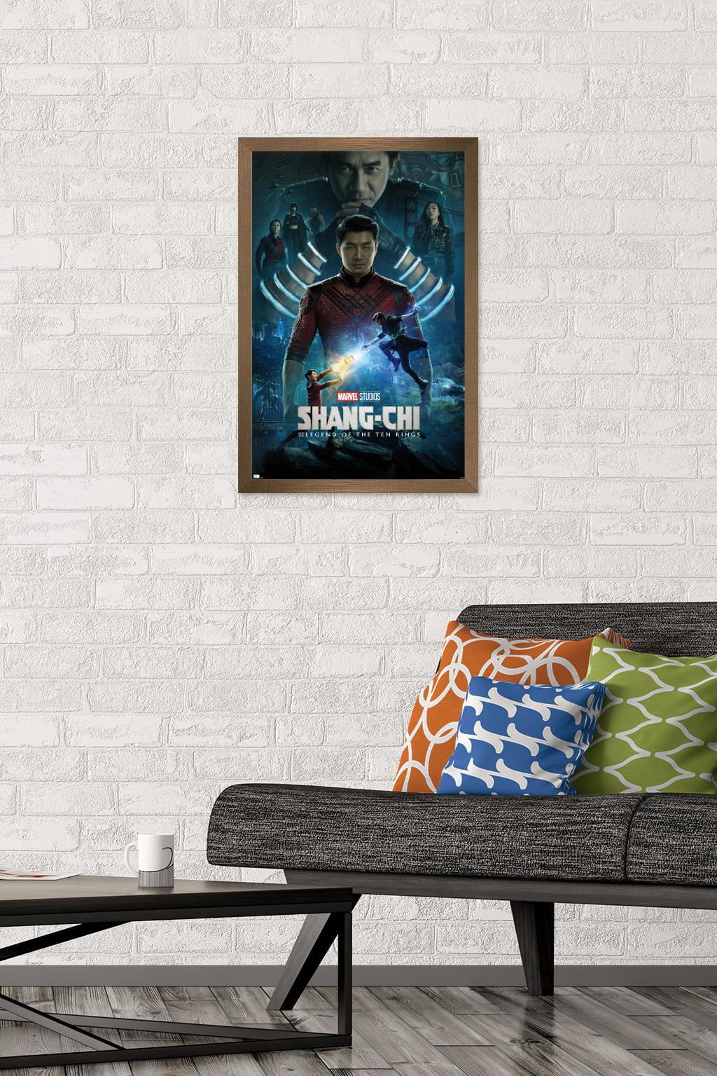 Marvel Shang-Chi and the Legend of the Ten Rings - Official One Sheet Wall Poster, 14.725" x 22.375", Framed