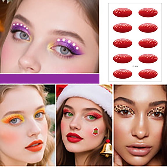 Clearance Stickers under $1,Must Have For Parties! High Gloss Makeup Stickers