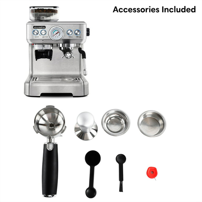 Sincreative CM5700 Espresso Machine and Coffee Maker w/Grinder