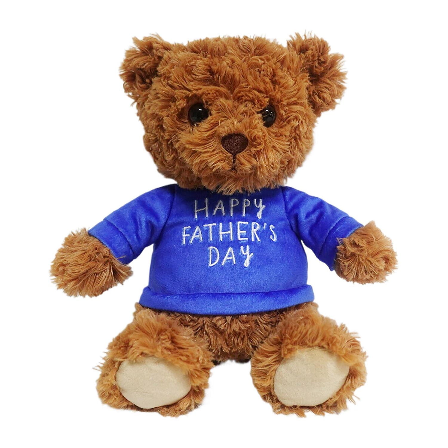 Way to Celebrate Father's Day Plush Bear in T-shirt, 24CM, Plush Bear