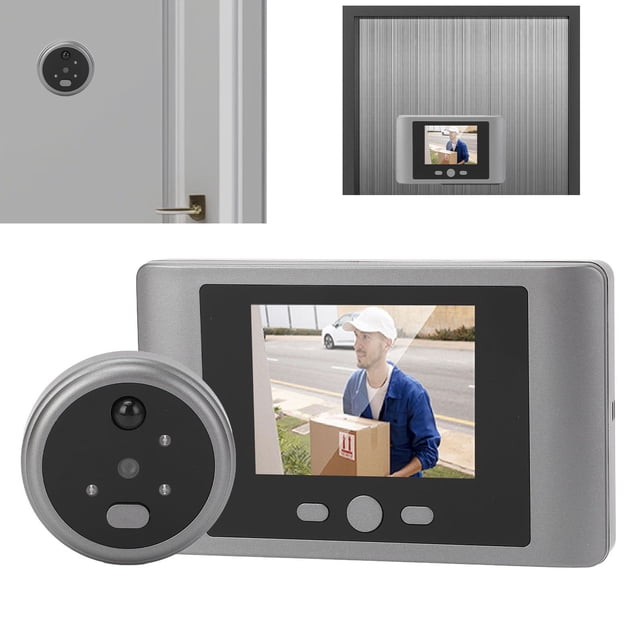 Cámara De Mirilla, Visor De Puerta Digital, Pantalla A Color De 2,8 Pulgadas, Detección Humana De ángulo Ultraancho De 90 Grados Para Casa, Villa, Hotel