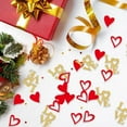 thumbnail image 6 of 100pcs Valentine’s Day Heart-shaped Paper Scraps Red Glitter Love Hearts Confetti/table Confetti Anniversary Valentines Day Decorations, 6 of 8