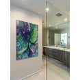 thumbnail image 3 of "Leaf Reflection 4" Painting Print on Wrapped Canvas, 3 of 7