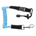 thumbnail image 3 of koolsoo Coiled Lanyard Rope Bungee Cord Tool Tether Leash Boating Kayak Paddle Leash Blue, 3 of 9