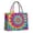 Rainbow Tie Dye, variant on Large Capacity Tote Bag,Colorful Tie Dye Mandala Pattern Handbag Fashion Luxury Tote Bag,15.7"x13"x 5.1" Inches,Laptop Compatible