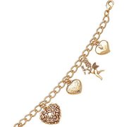 Gold-plated Whimsical Charm Bracelet, 7-