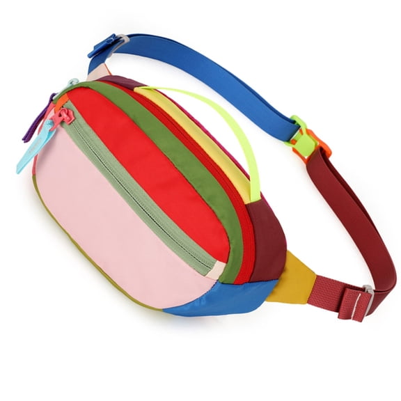 Misright Trendy Water Resistant Outdoor Sports Waist Pack with Color Blocking Design