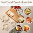 thumbnail image 2 of Qoosea Dumpling Maker Set, Empanada Maker Press with Dough Cutter, Dumpling Mold Set for Pierogi, Pastelitos, Calzone, Turnovers, Chinese Dumpling 3 Sizes-Beige, 2 of 9