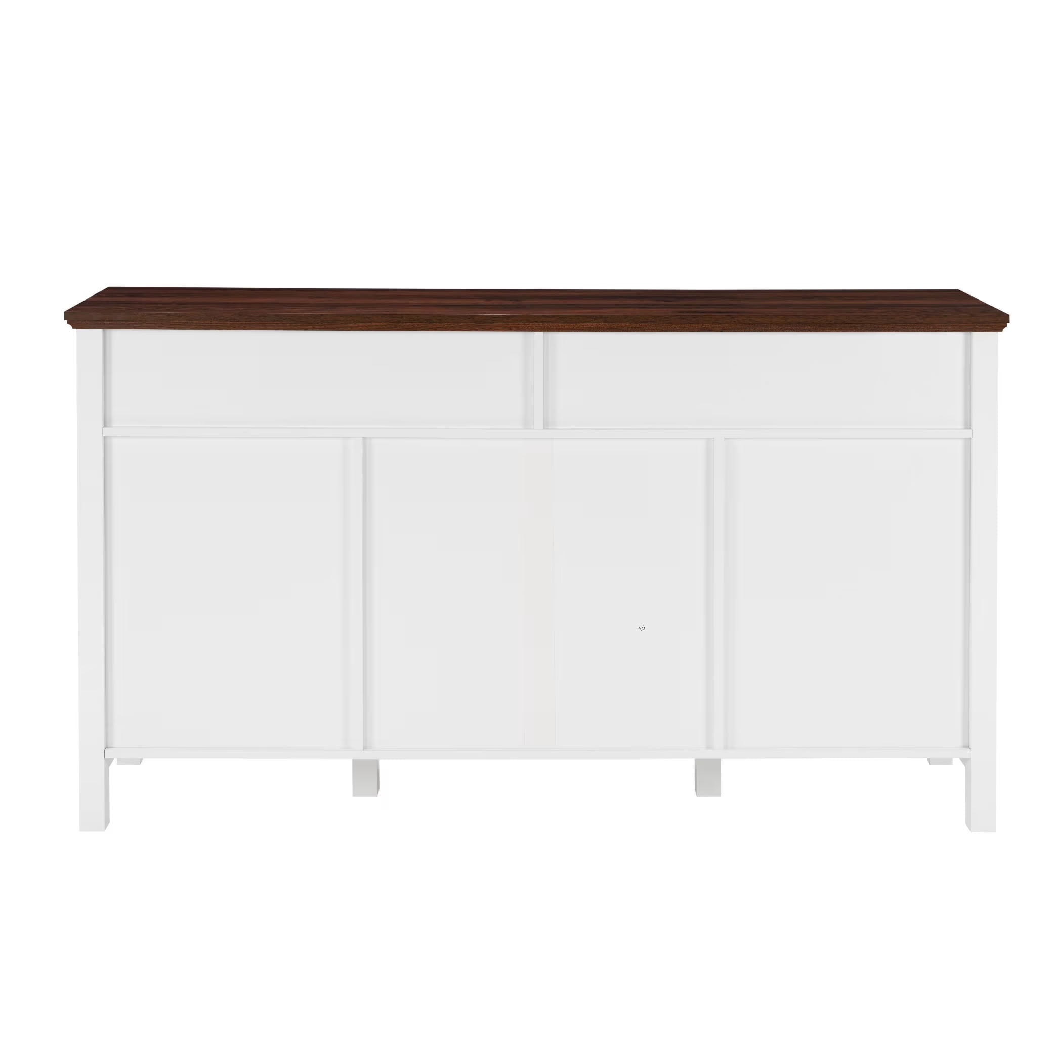 MAYEERTY 58" Farmhouse Sideboard Buffet Cabinet with Barn Doors, Antique Coffee Bar Station with Adjustable Shelves, for Dining Room, Living Room, Entryway