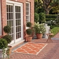 thumbnail image 4 of Safavieh Courtyard Becky Geometric Indoor/Outdoor Area Rug, Terracotta, 4' x 5'7", 4 of 14