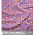 thumbnail image 1 of Soimoi Silk Fabric Vegetable,Burger & Pizza Food Decor Fabric Printed Yard 42 Inch Wide, 1 of 3