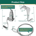 16 Pcs Picture Rail Hanging System,Picture Rail Hooks Molding Hooks