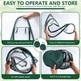 thumbnail image 6 of Ikoopy Mini Greenhouse Waterproof Pop Up Greenhouse Clear PVC Greenhouse Cover with Nails and Carrying Bag Portable Small Greenhouse for Outdoor Fruits Shrubs Vegetables, 6 of 11