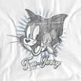 thumbnail image 2 of Tom and Jerry Classic Pals Women's T Shirt, White, Large, 2 of 6