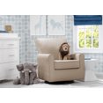 Delta Children Elena Glider Swivel Rocker Chair, Toast Velvet