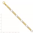 thumbnail image 5 of 14k Yellow and White Gold Two-tone 7.85mm Polished Fancy Link Bracelet Length 8 Inch, 5 of 5