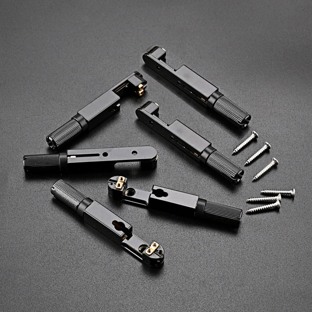 Sardfxul 6-String Hardtail Saddle Bridge for Most Electric Guitar Top Load Guitar Tailpiece Chrome 6-Saddle Hardtail Bridge