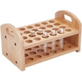 thumbnail image 2 of Rollerball Perfume Organizer 24 Spaces Wooden Perfume Storage Holder Beauty Scent Storage Makeup Lipgloss Lipstick Display Case Dresser Organizer for Bedroom Vanity Shelf Countertop, 2 of 5