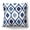 Blue, variant on Americanflat 18"x18" Blue and Orange Diamond Pattern Design Throw Pillow with Premium Polyester