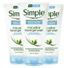 Simple Water Boost Micellar Facial Gel Wash, Sensitive Skin 5 oz (Pack of 3)