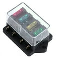 thumbnail image 1 of 12V/24V 4 Way Car Truck Auto Blade Fuse Box Holder Circuit Standard ATO +4X Fuse, 1 of 3