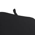 thumbnail image 3 of Jordan Manufacturing Sunbrella 74" x 22" Canvas Black Solid Rectangular Outdoor Chaise Lounge Cushion with Ties and Hanger Loop, 3 of 10