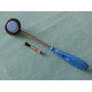Babinsky Percussion Medical Hammer w/ Brush Blue Plastic Handle, 25.5 Cm
