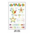 thumbnail image 1 of Pegatinas de tatuajes brillantes con degradado de color para la cara, mariposas arcoíris para niños, pegatinas temporales impermeables para el sudor, 1 of 5