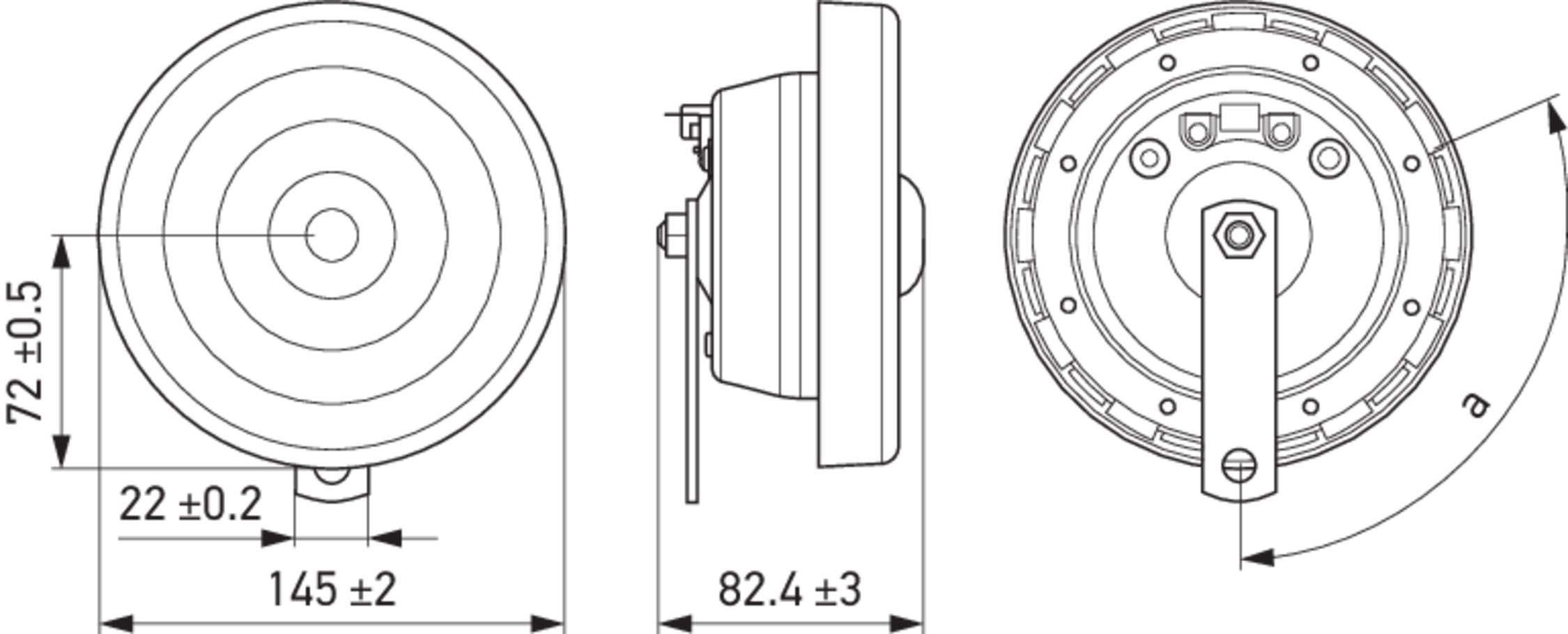 HELLA 004811081 Horn Avant Tone 24V 280Hz/380Hz Set S140