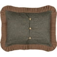 thumbnail image 5 of VHC Brands Crosswoods Patchwork Cotton Primitive Bedding Hand Quilted Standard Sham, Dark Olive Green, 5 of 5