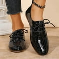thumbnail image 5 of Black Female Pointed Toe Leather Shoes With British Design Elements For Casual And Commuting Wear, 5 of 7