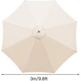 thumbnail image 2 of Funda De Repuesto Para Sombrilla, 8 Varillas, 3 M, Impermeable, Anti-uv, Tela De Repuesto, Beige Hy, 2 of 3