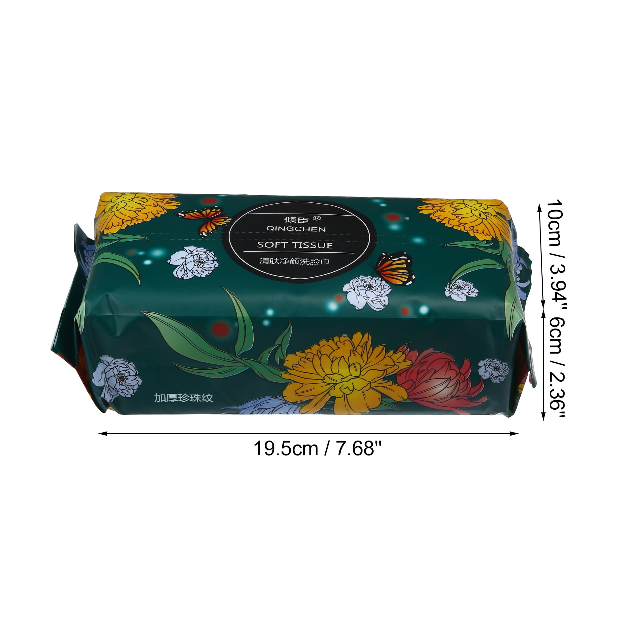 Unique Bargains Pack of 50pcs Disposable Face Towel Packaging Color Green 7.87"x7.87"