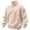 BB28_Beige, variant on Mens Quarter Zip Pullover Sweatshirt Casual Sweater Drop Shoulder Relaxed Fit Long Sleeve Fall Winter Fashion Sweatshirts Dark Gray 2XL