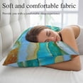 thumbnail image 5 of Watercolor Marble Pillow Covers, Linen Long Throw Pillow Case, Vintage Abstract Marble Texture Holiday Pillow Protector Decorative Cushion Cover for Living Room/Bedroom 20" x 36", 5 of 8