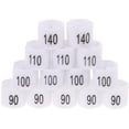thumbnail image 1 of Miangastore Plastic Hanger Tags Black 100Pack 1In, 1 of 8