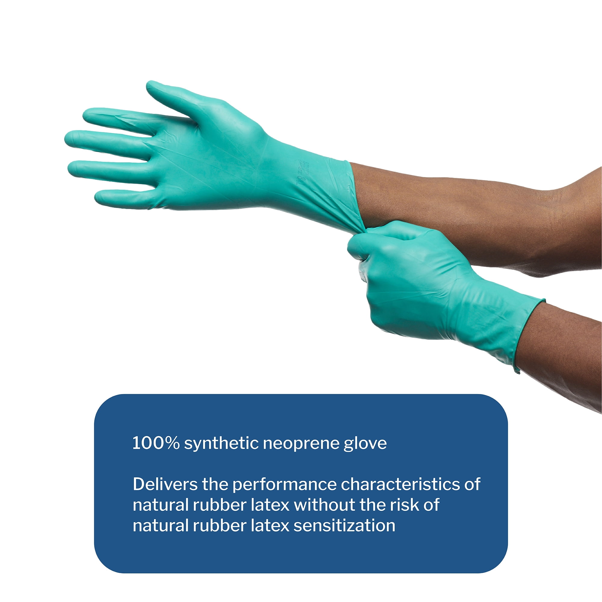McKesson Perry Synthetic Neoprene Surgical Gloves, Sterile - Green, Size 8.5, 50 Count, 1 Box