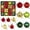 Multicolor, variant on YHAJDS 44PCS Christmas Ball Ornaments 1.18/2.36in Shatterproof Xmas Bulbs Christmas Ornaments Set Xmas Tree Balls Hanging Balls for Wedding Holiday Halloween Party Decor Christmas Wreath Ornaments