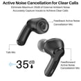 thumbnail image 4 of TOZO NC2 Hybrid Active Noise Cancelling Wireless Earbuds, in-Ear Detection Headphones, IPX6 Waterproof Bluetooth 5.3 Stereo Earphones, Immersive Sound Premium Deep Bass Headset Matte Black, 4 of 5