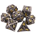 thumbnail image 2 of Juego de dados de mazmorras y dragones Juego de dados Dnd de metal Juego de dados de juego de rol de dragón poliédrico hueco 7Cps con caja de metal de regalo Adecuado para regalos D&D Juegos de mesa T, 2 of 5